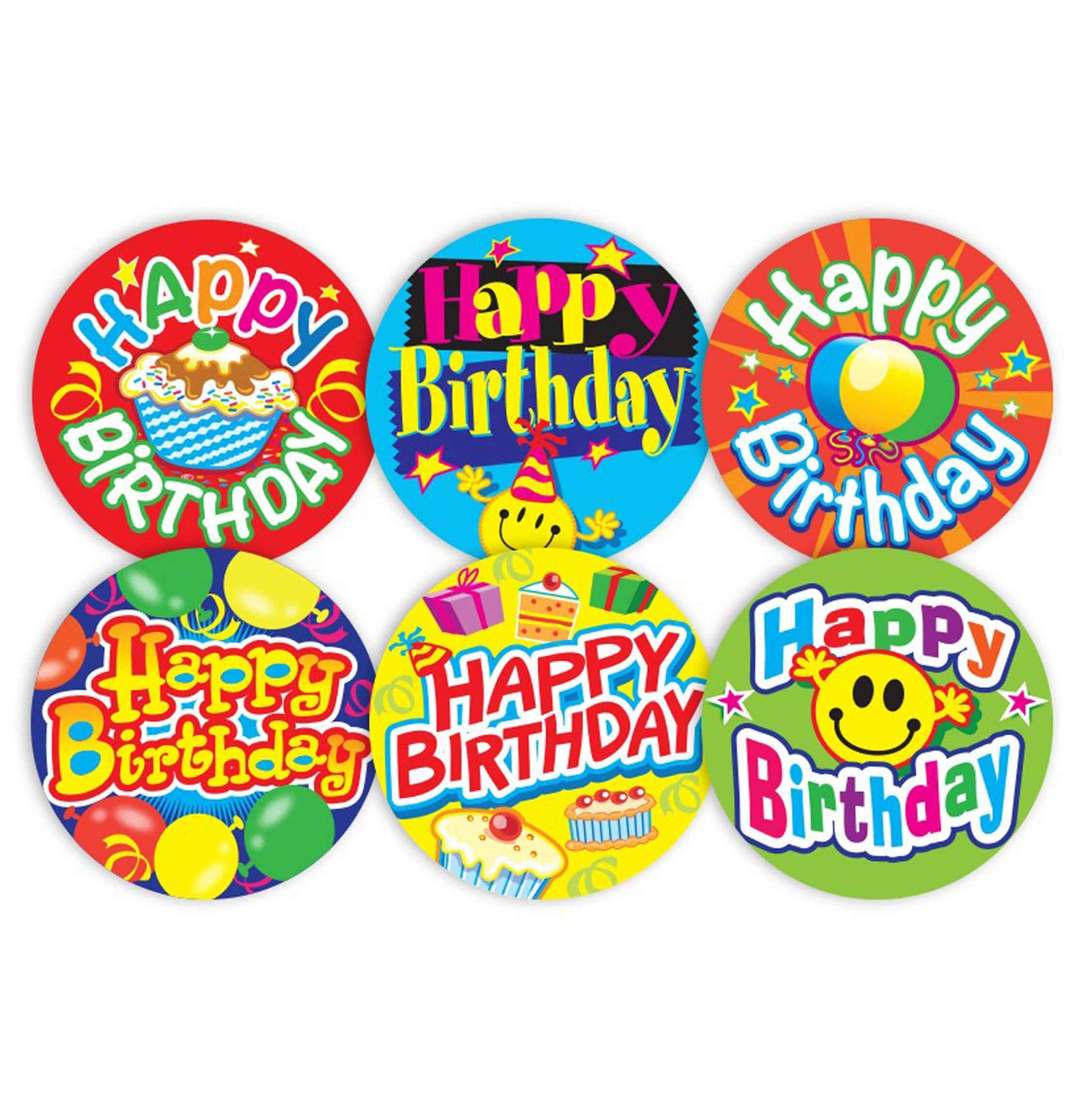 Happy Birthday Stickers Multipack