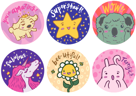 Girl Themed Stickers