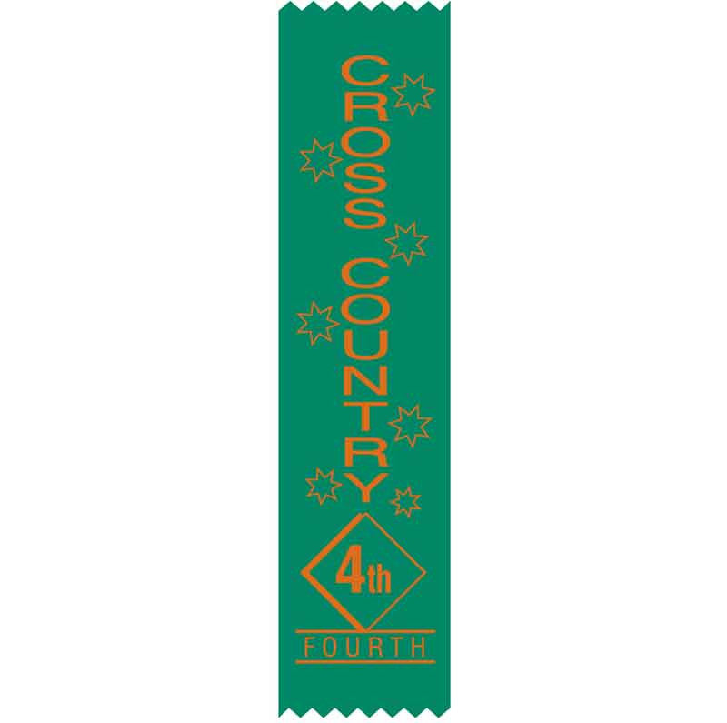 4th Place Cross Country Satin Ribbon