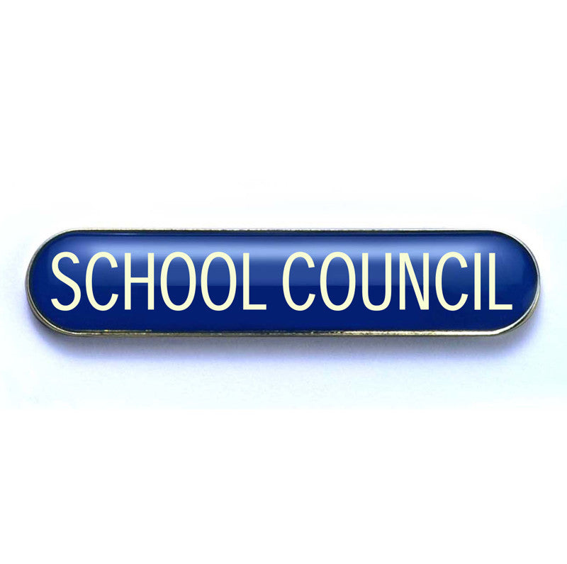 Blue School Council Enamel Badges - pack of 5