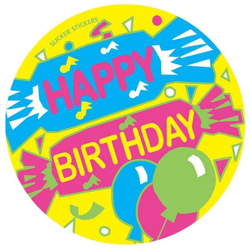 #551 Happy Birthday Stickers