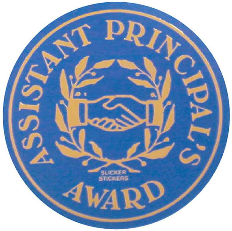 Assistant Principal's Award Metallic Stickers