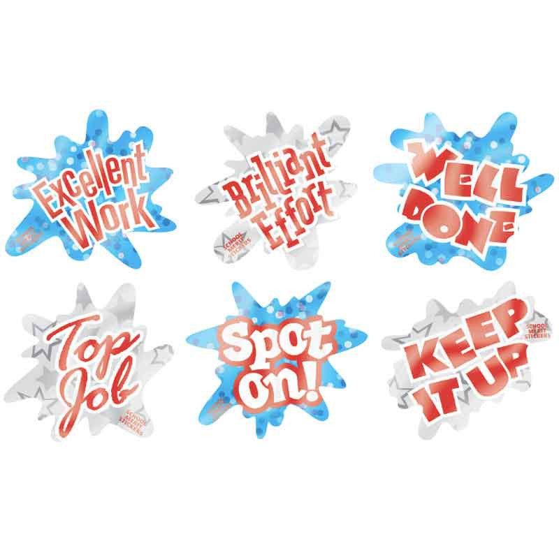 Splashes Metallic Stickers Multipack