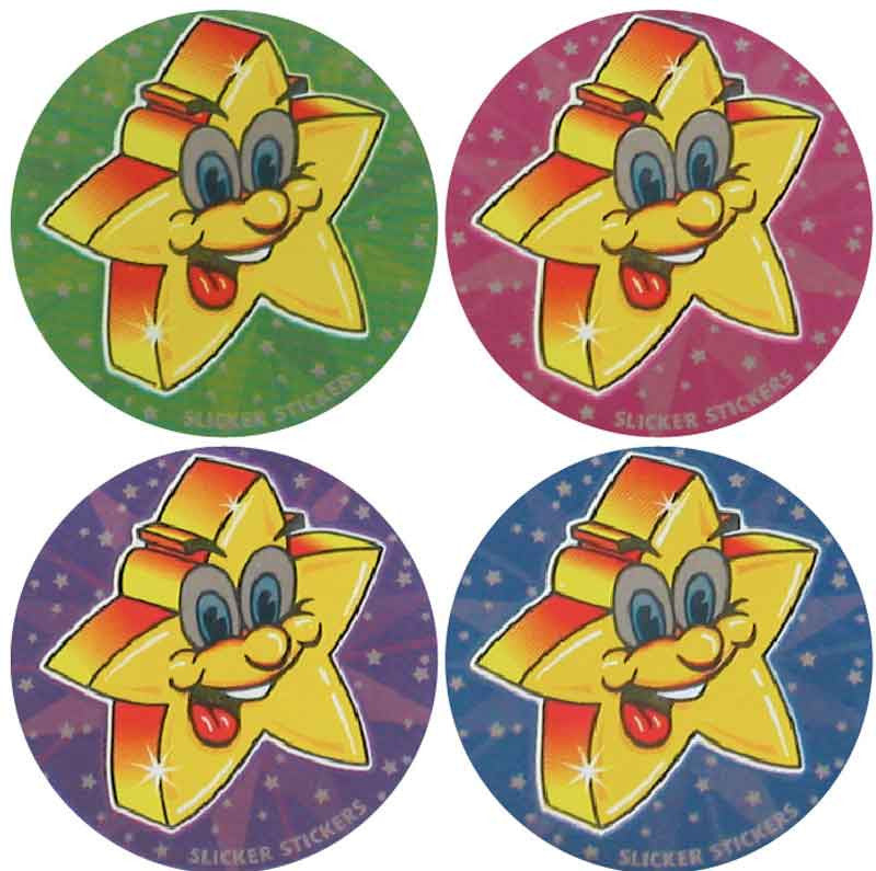 Smiling Star Metallic Stickers Multipack